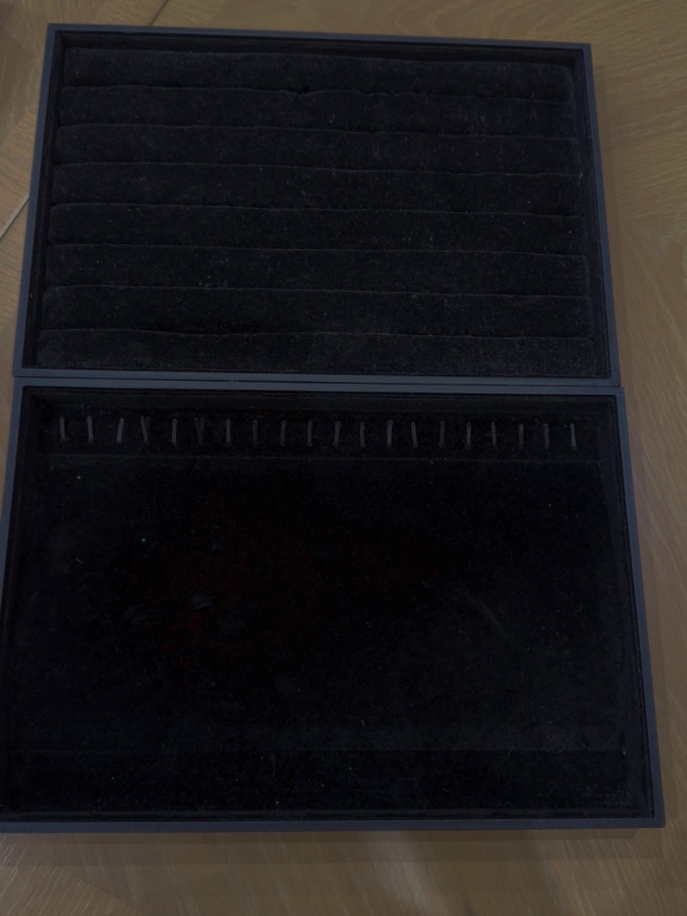 Black Velvet Jewelry Display Case